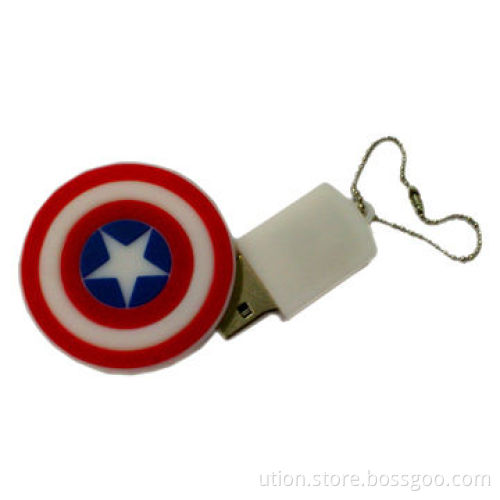 Cartoon-shaped PVC USB Flash Drive with 1 to 64GB Memory Capacity and USB2.0 Interface